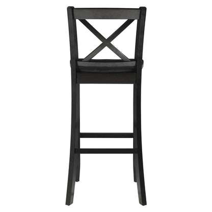 Linon Home Decor - Black 30 In X Back Bar Stool - 01710BLK-01-KD-U veiw 5