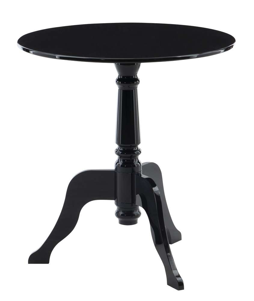 Linon Home Decor - Black Acrylic End Table - 65037BLACR01U veiw 1