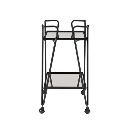 Linon Home Decor - Black Mid Century Bar Cart - KI108BLKKD01 veiw 3