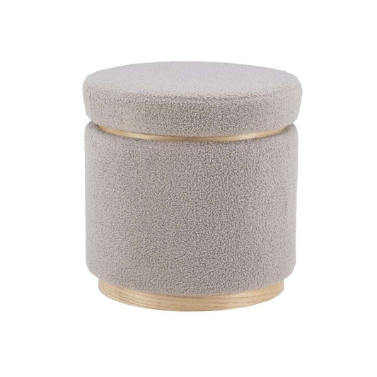 Linon Home Decor - Blanche Storage Ottoman Grey - ST011LGRY01ASU veiw 1