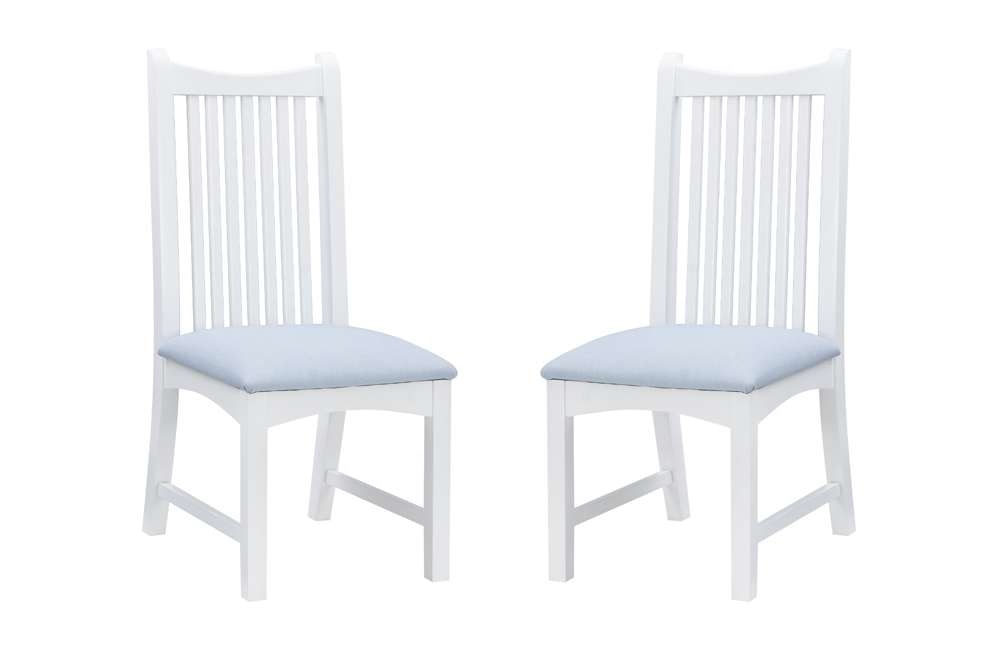 Linon Home Decor - Bonnie Upholstered Side Chair White (Set of 2) - CH260WHT02ASU veiw 2
