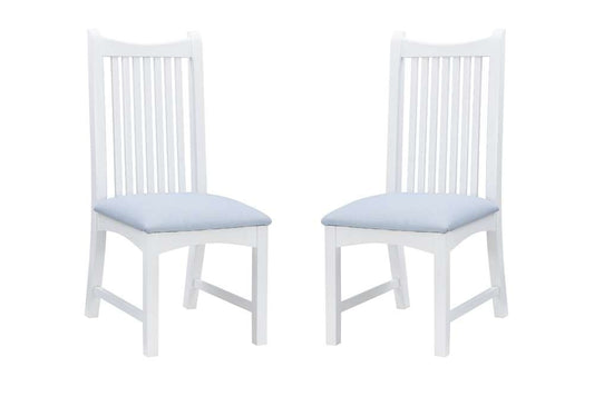 Linon Home Decor - Bonnie Upholstered Side Chair White (Set of 2) - CH260WHT02ASU veiw 2