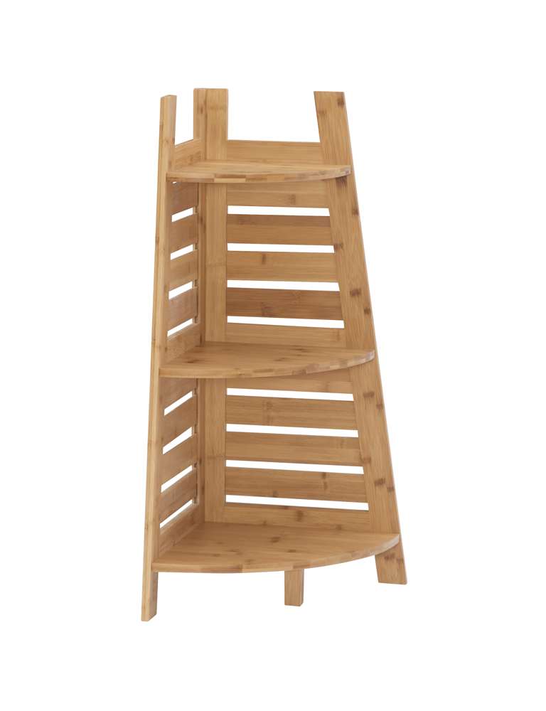 Linon Home Decor - Bracken Bamboo Corner Shelf - 980213NAT01U veiw 1