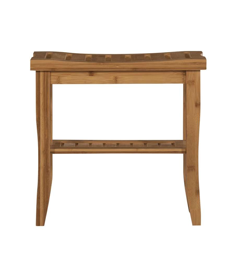 Linon Home Decor - Bracken Bamboo Stool  - 980207NAT01U veiw 2