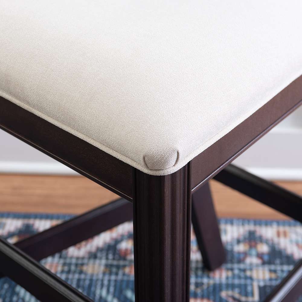 Linon Home Decor - Breland Counter Stool Dark Brown/Grey (Set of 2) - CS318BRN02ASU veiw 8