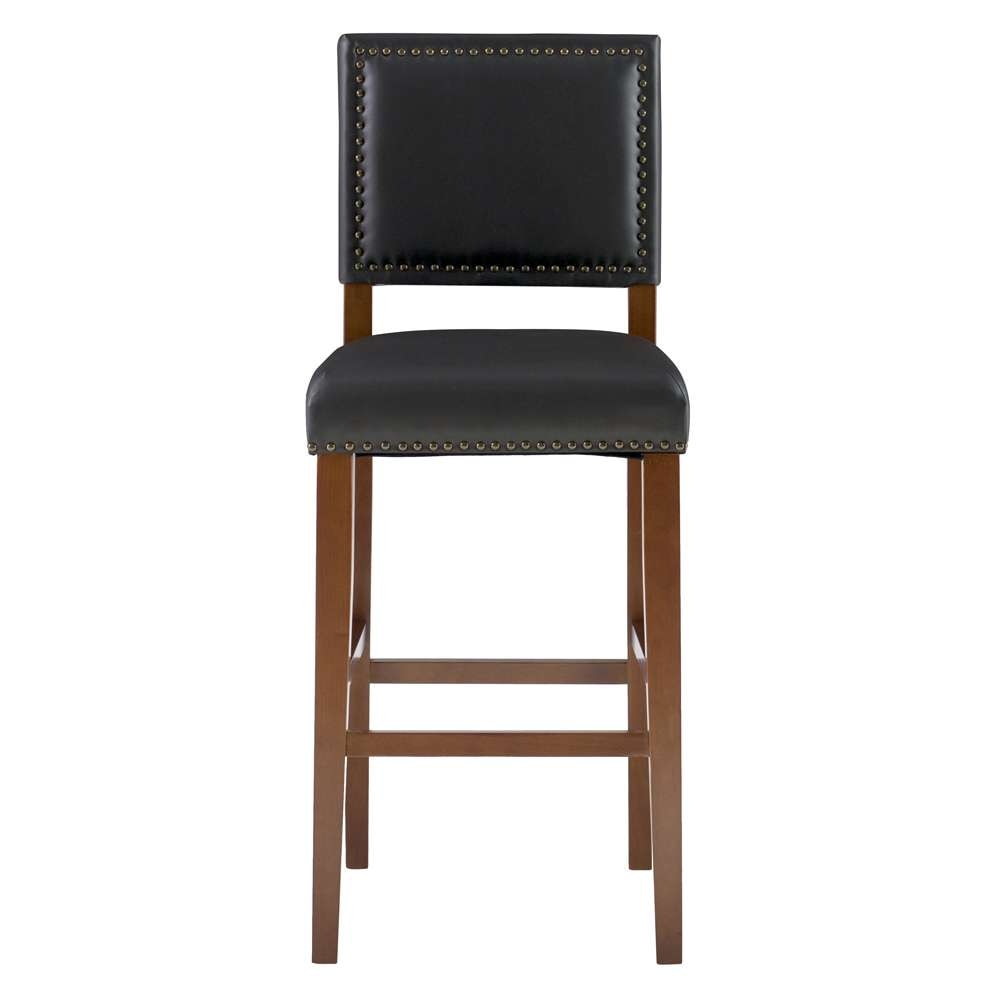 Linon Home Decor - Brook Bar Stool Black - 0233BLK01U veiw 3