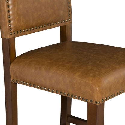 Linon Home Decor - Brook Bar Stool30 Caramel - 0233CARM-01-KD-U veiw 3