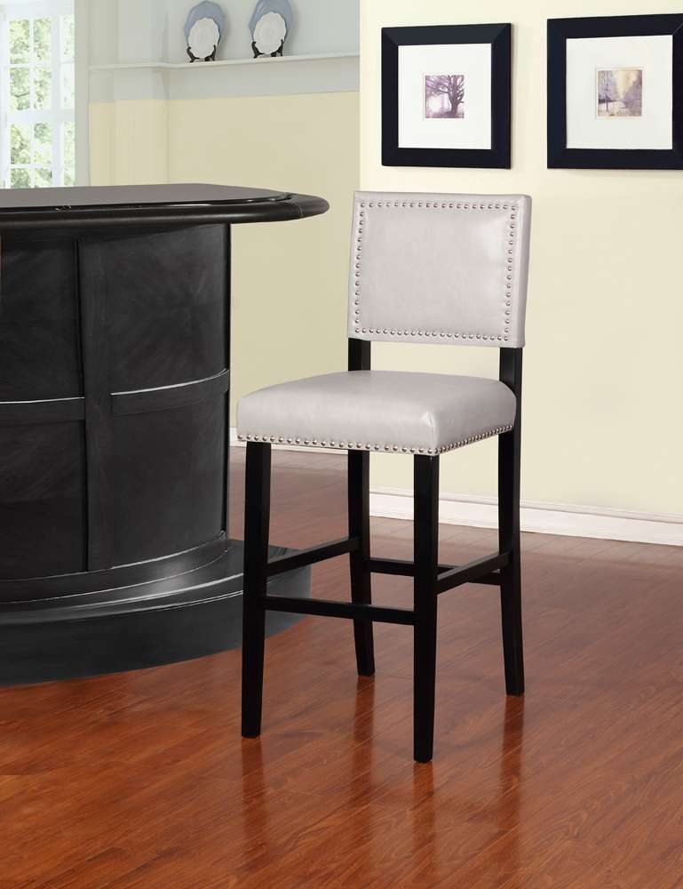 Linon Home Decor - Brook Dove Gray Bar Stool - BS022GRY01U veiw 3