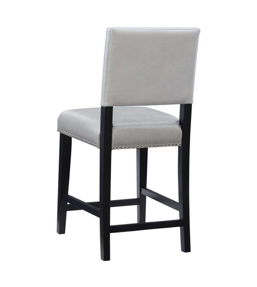 Linon Home Decor - Brook Dove Gray Counter Stool - CS014GRY01U veiw 3