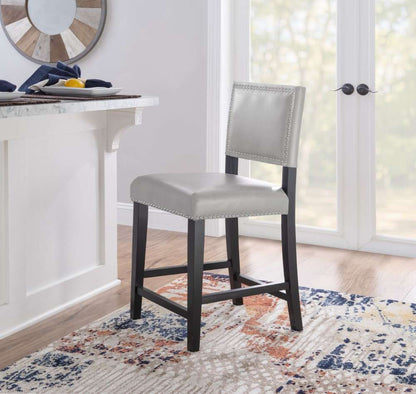 Linon Home Decor - Brook Dove Gray Counter Stool - CS014GRY01U veiw 5