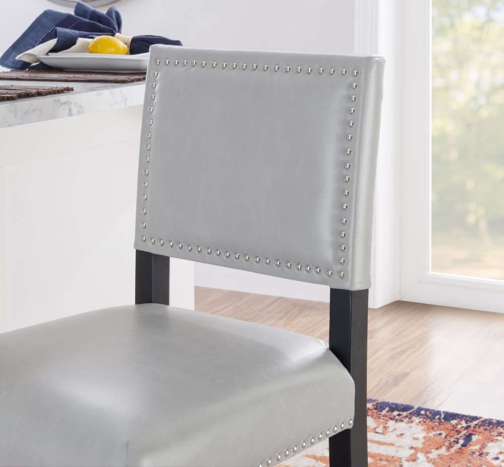 Linon Home Decor - Brook Dove Gray Counter Stool - CS014GRY01U veiw 6