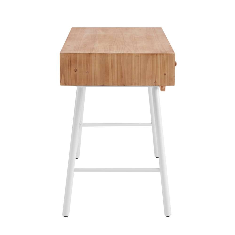 Linon Home Decor - Cailan 3 Drawer Desk White - DK103WHT01U veiw 3