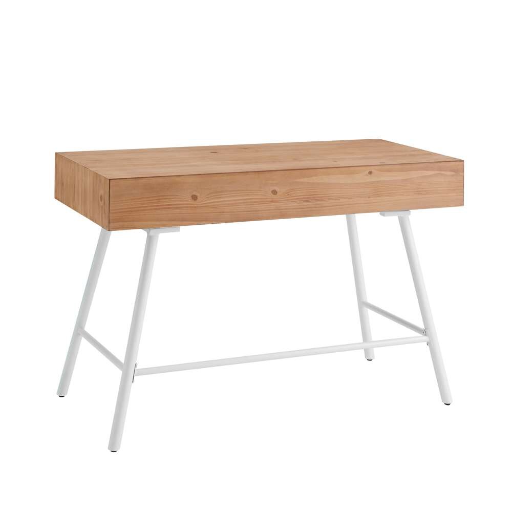 Linon Home Decor - Cailan 3 Drawer Desk White - DK103WHT01U veiw 4