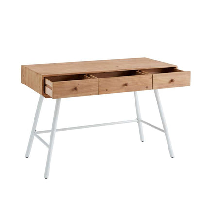 Linon Home Decor - Cailan 3 Drawer Desk White - DK103WHT01U veiw 5