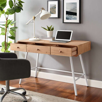 Linon Home Decor - Cailan 3 Drawer Desk White - DK103WHT01U veiw 8