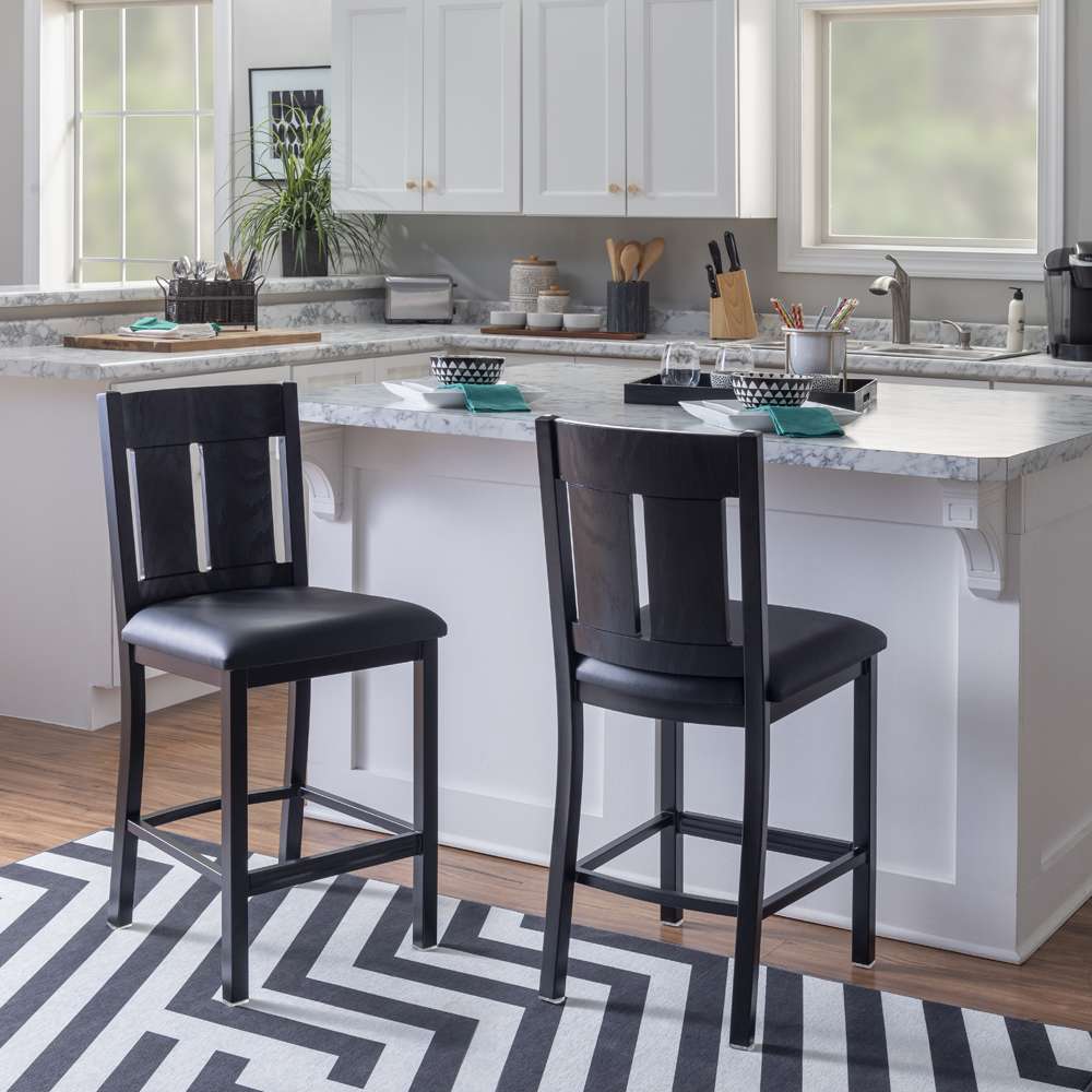 Linon Home Decor - Callia Metal Counter Stool Black - CS303BLK01U veiw 6