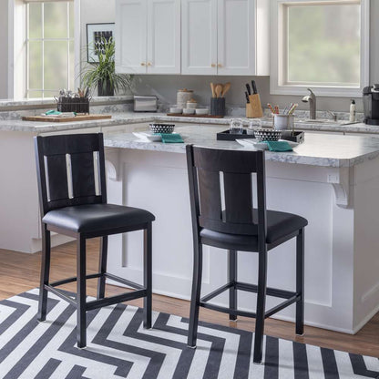 Linon Home Decor - Callia Metal Counter Stool Black - CS303BLK01U veiw 6
