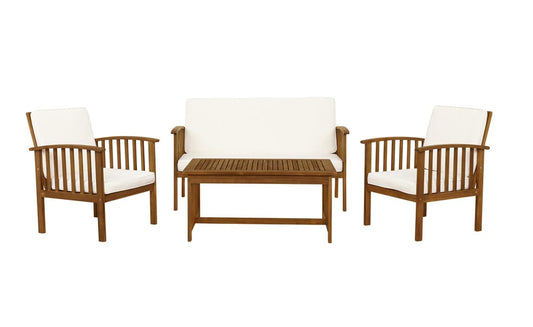 Linon Home Decor - Caneel 4PC Outdoor Chat Set - ODNH080TK4PCU view 1