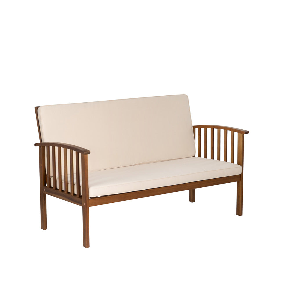 Linon Home Decor - Caneel 8PC Outdoor Chat Set, Natural/Beige - ODNH080TK8PCSET view 2