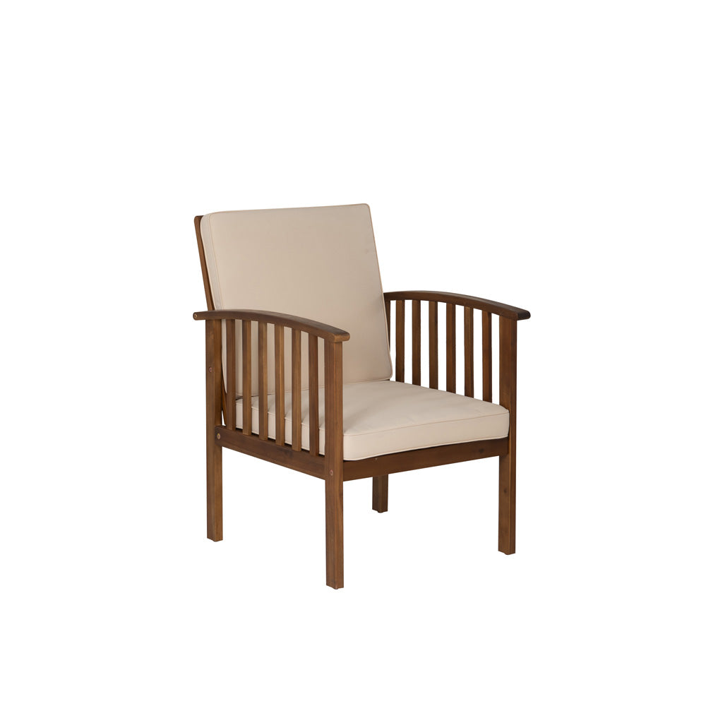 Linon Home Decor - Caneel 8PC Outdoor Chat Set, Natural/Beige - ODNH080TK8PCSET view 5
