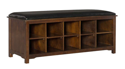 Linon Home Decor - Cape Anne Dark Walnut Bench - 850020WAL01U veiw 1
