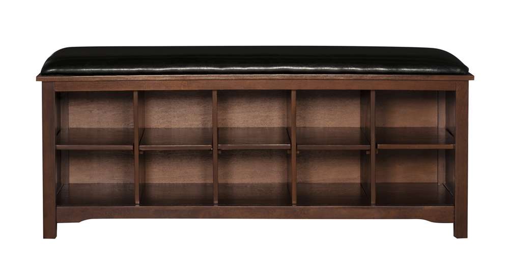 Linon Home Decor - Cape Anne Dark Walnut Bench - 850020WAL01U veiw 2