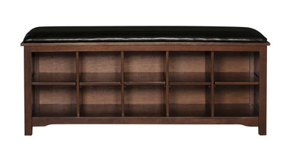 Linon Home Decor - Cape Anne Dark Walnut Bench - 850020WAL01U veiw 2