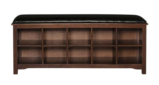 Linon Home Decor - Cape Anne Dark Walnut Bench - 850020WAL01U veiw 2