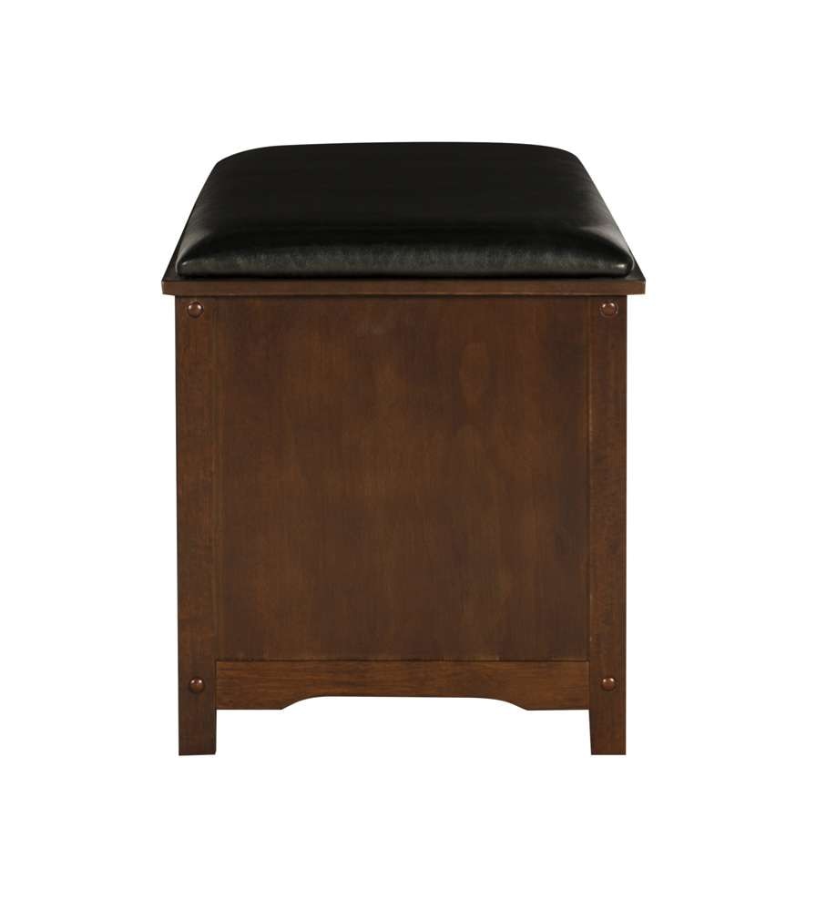 Linon Home Decor - Cape Anne Dark Walnut Bench - 850020WAL01U veiw 3