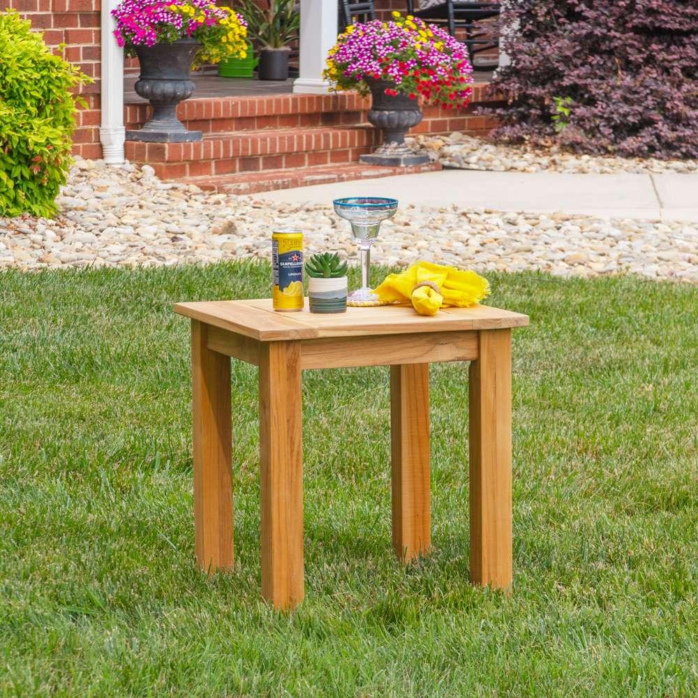 Linon Home Decor - Carenen 5pc Outdoor Set, Teak - ODCP061TKSET5PC veiw 6