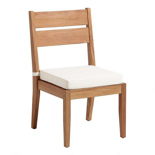 Linon Home Decor - Carenen Outdoor Dining Chair, (Set of 2) Natural/Antique White Cushion - ODCP065TK02U veiw 1