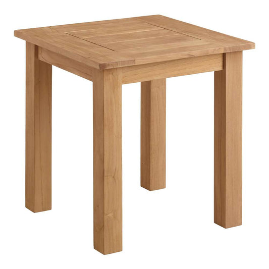 Linon Home Decor - Carenen Outdoor Side Table, Natural - ODCP067TK01U veiw 1