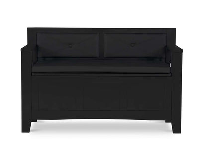 Linon Home Decor - Carlton Padded Bench - 84021BLK-01-KD-U veiw 3