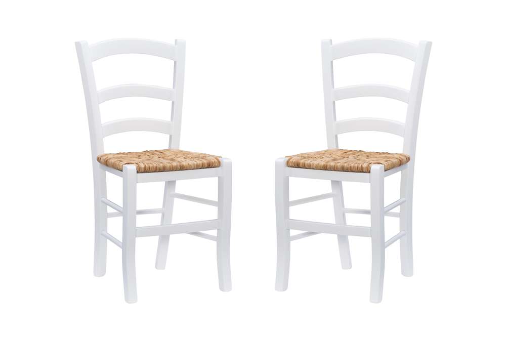 Linon Home Decor - Carmelo Side Chair White (Set of 2) - CH244WHT02ASU veiw 2