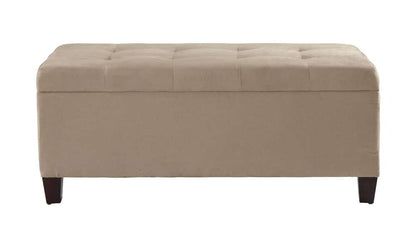 Linon Home Decor - Carmen Shoe Storage Ottoman - 40602BGE-01-KD-U veiw 1