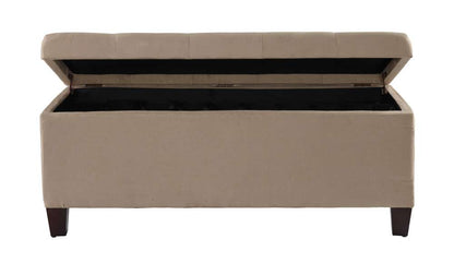 Linon Home Decor - Carmen Shoe Storage Ottoman - 40602BGE-01-KD-U veiw 2