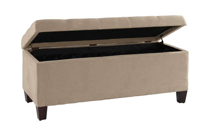 Linon Home Decor - Carmen Shoe Storage Ottoman - 40602BGE-01-KD-U veiw 3