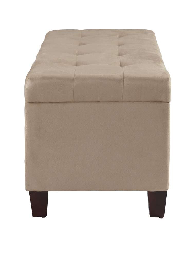 Linon Home Decor - Carmen Shoe Storage Ottoman - 40602BGE-01-KD-U veiw 5