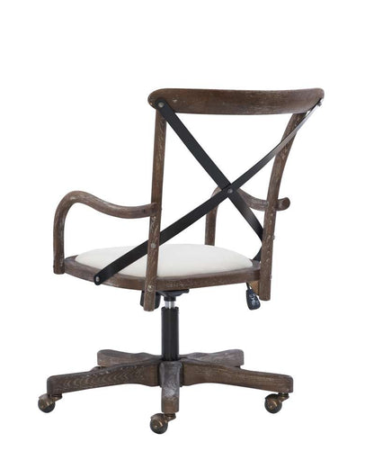 Linon Home Decor - Carson Cafe Office Chair, Neutral - OC072TIC01 veiw 4