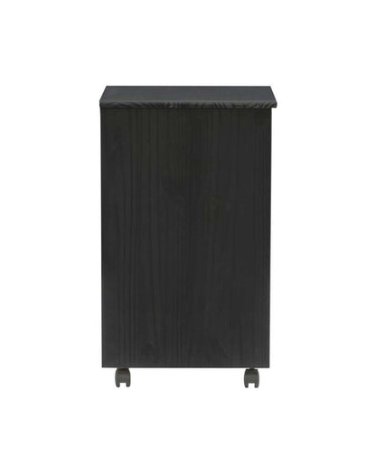 Linon Home Decor - Cary Black Six Drawer Rolling Storage Cart Black - CT40BLK01 veiw 3