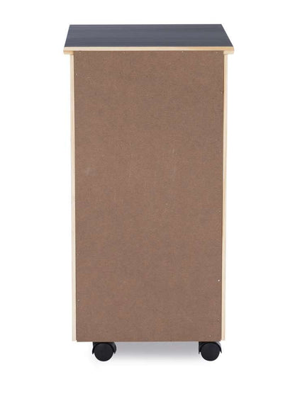 Linon Home Decor - Cary Six Drawer Rolling Storage Cart, Grey - CT40GRY01 veiw 4