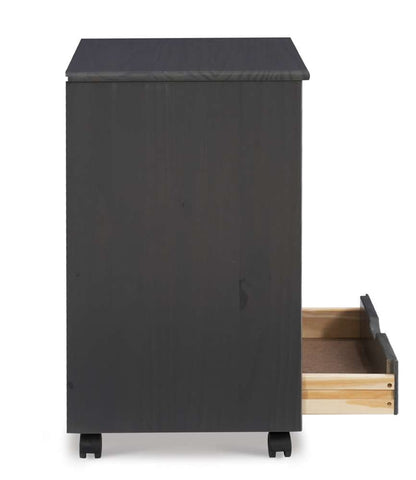 Linon Home Decor - Cary Six Drawer Wide Roll Cart, Grey - CT41GRY01 veiw 6