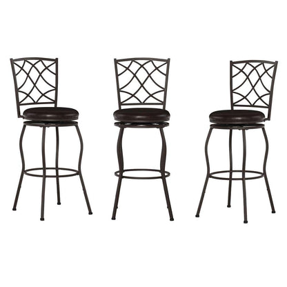 Linon Home Decor - Casey Adjustable Stool Set of Three - BSA10MTLSET veiw 6