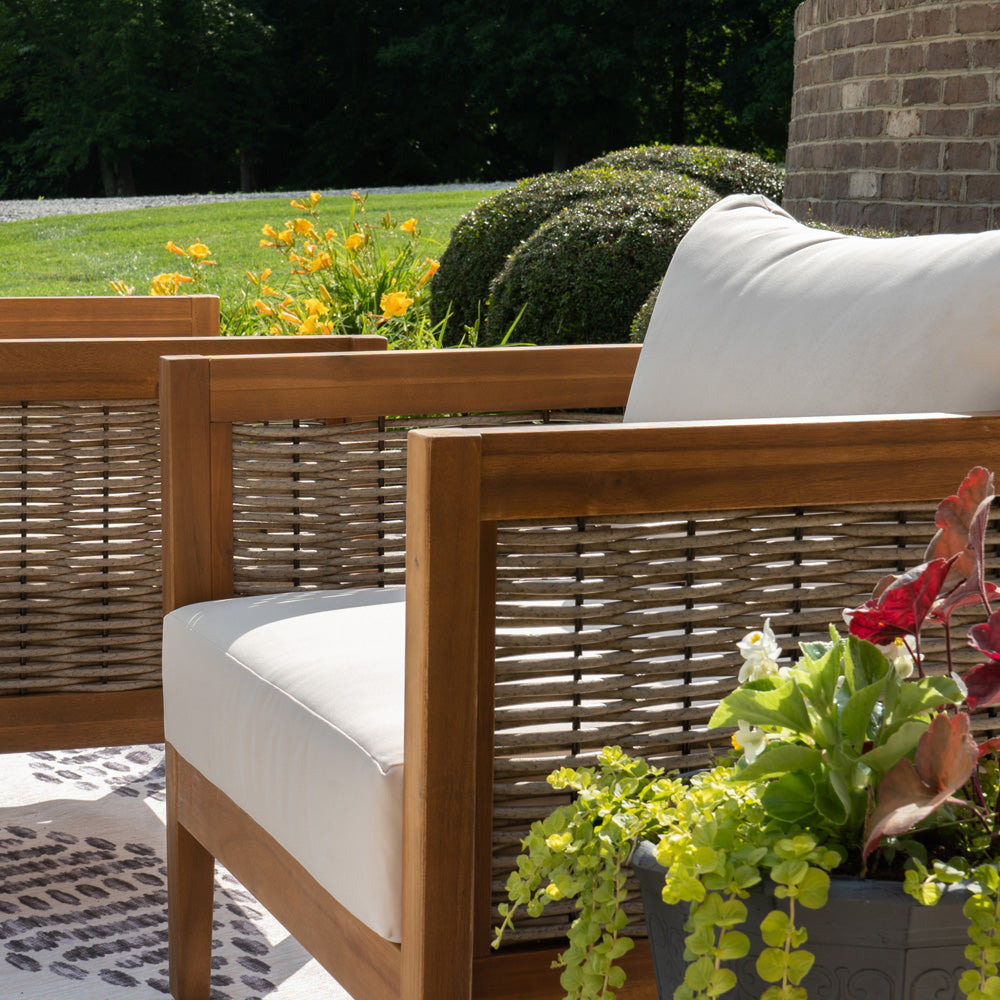 Linon Home Decor - Chaddsley Outdoor Brown Club Chair Set of 2 - ODNH14BRN2PCSET view 7