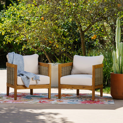 Linon Home Decor - Chaddsley Outdoor Brown Club Chair Set of 2 - ODNH14BRN2PCSET view 10