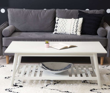 Linon Home Decor - Charlotte Coffee Table White - CG137WHT01U veiw 5