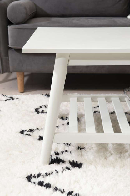 Linon Home Decor - Charlotte Coffee Table White - CG137WHT01U veiw 6