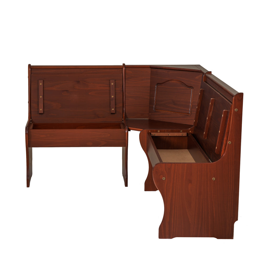 Linon Home Decor - Chelsea Corner Nook, Walnut - 90366WAL-01-KD-U view 4