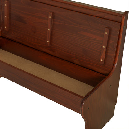 Linon Home Decor - Chelsea Corner Nook, Walnut - 90366WAL-01-KD-U view 6