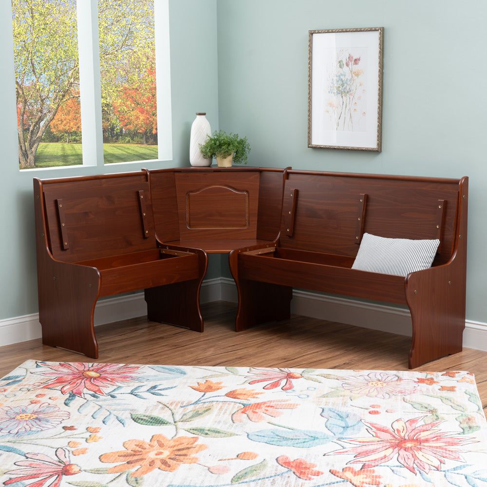 Linon Home Decor - Chelsea Corner Nook, Walnut - 90366WAL-01-KD-U view 9